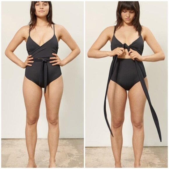 💕MARA HOFFMAN💕 Isolde Nero One-Piece Swimsuit ~ Black XS NWT - Picture 1 of 15
